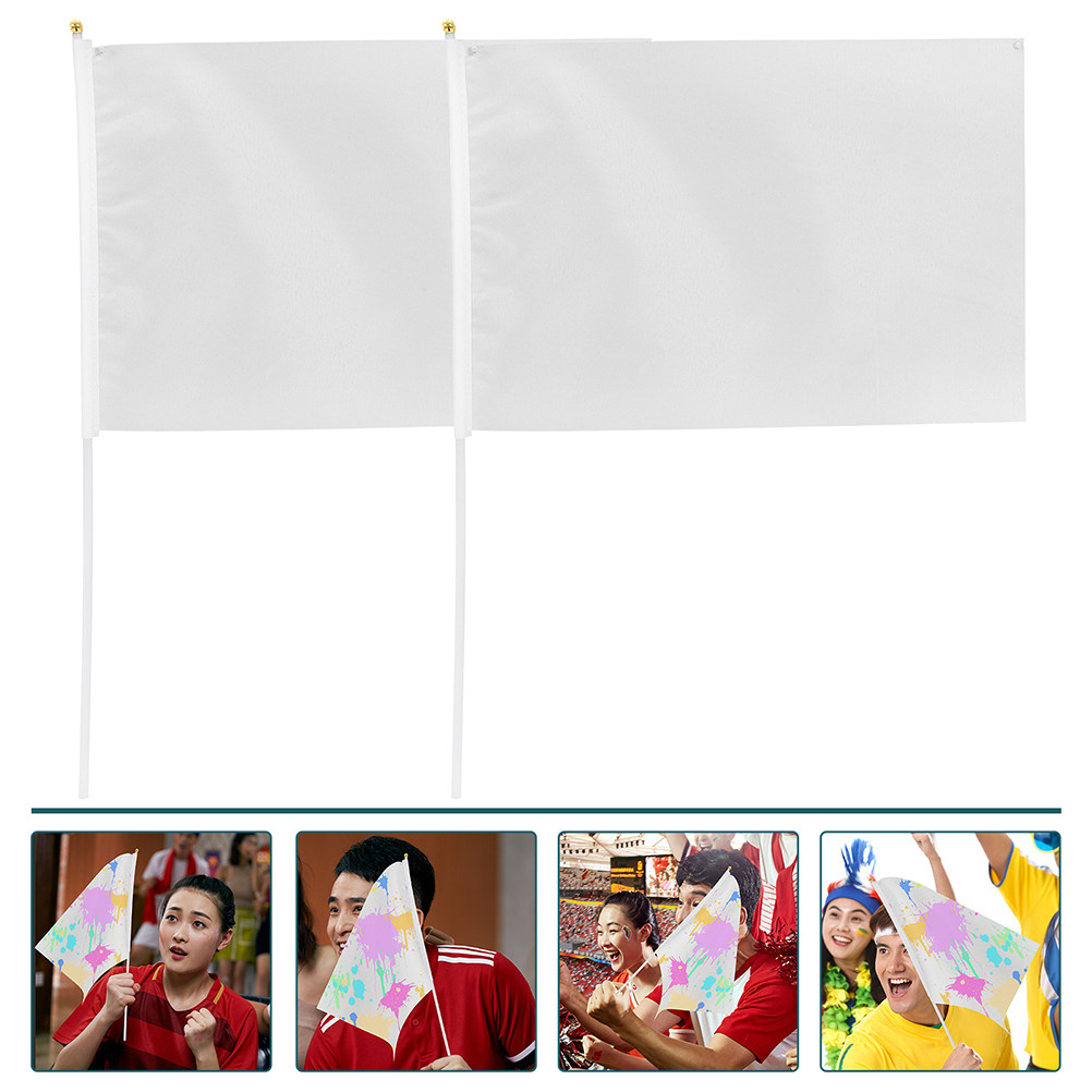 Sports Equipment Football - 10Pcs Small Handheld Signal Flags Blank