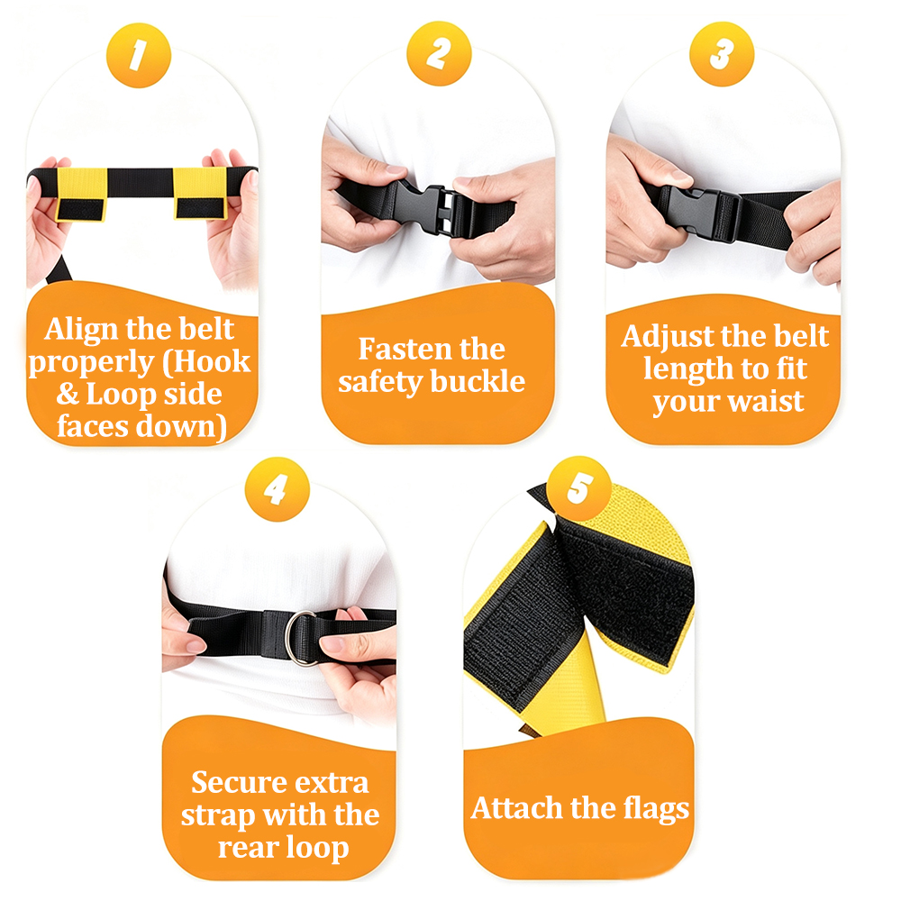 6PCS Flag Football Belts Set A - đánh giá và giá Sports Equipment Football