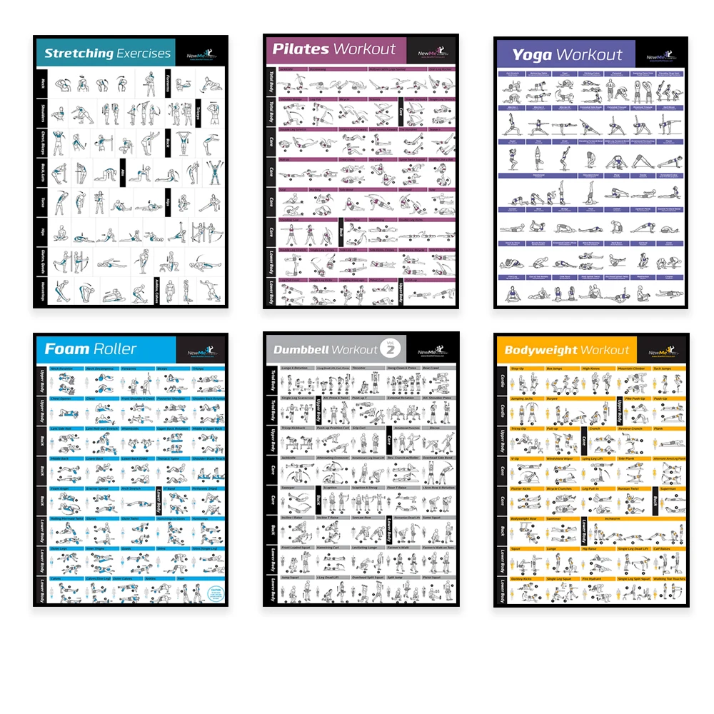 Body Exercise Training Chart W - đánh giá và giá Sports Equipment Poster