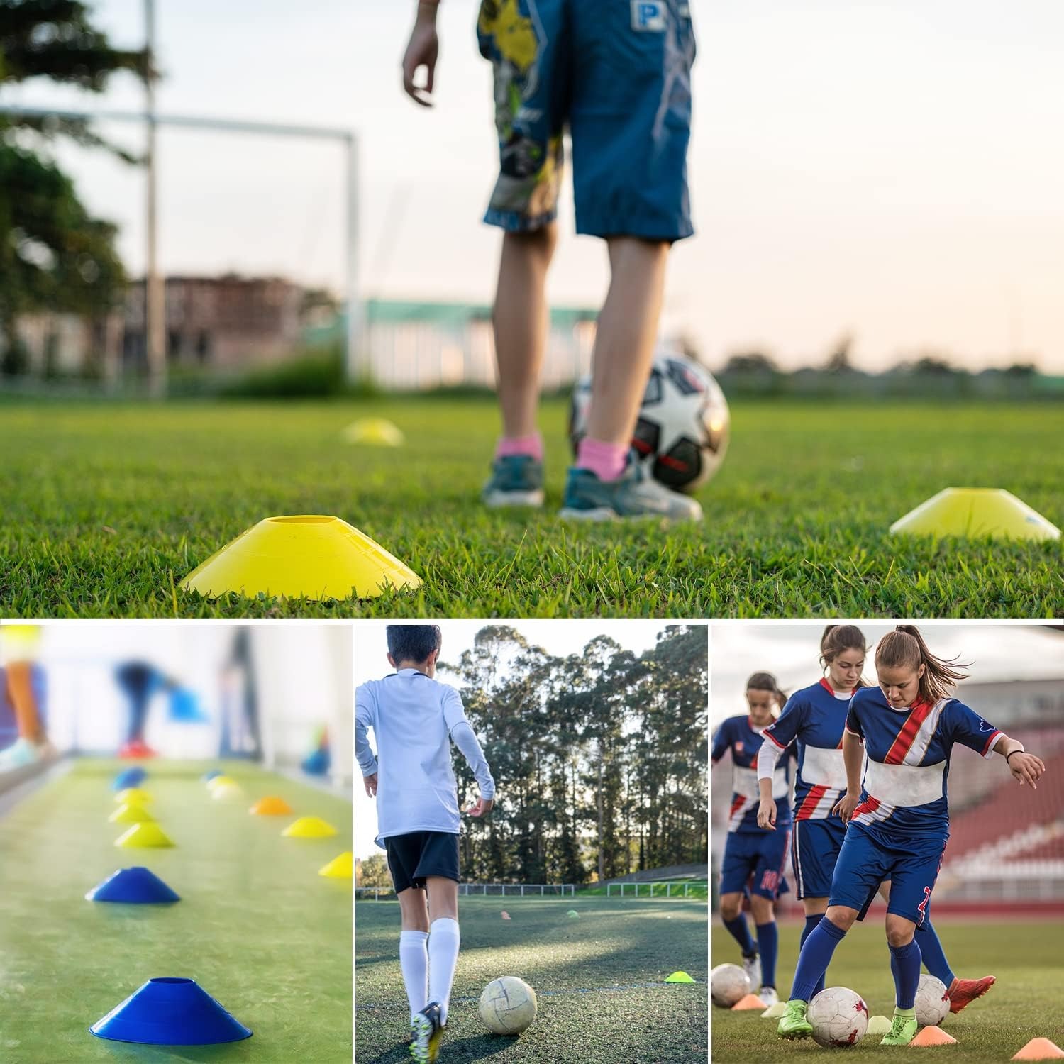 5 Pcs Football Training Plates - đánh giá và giá Sports Equipment Football