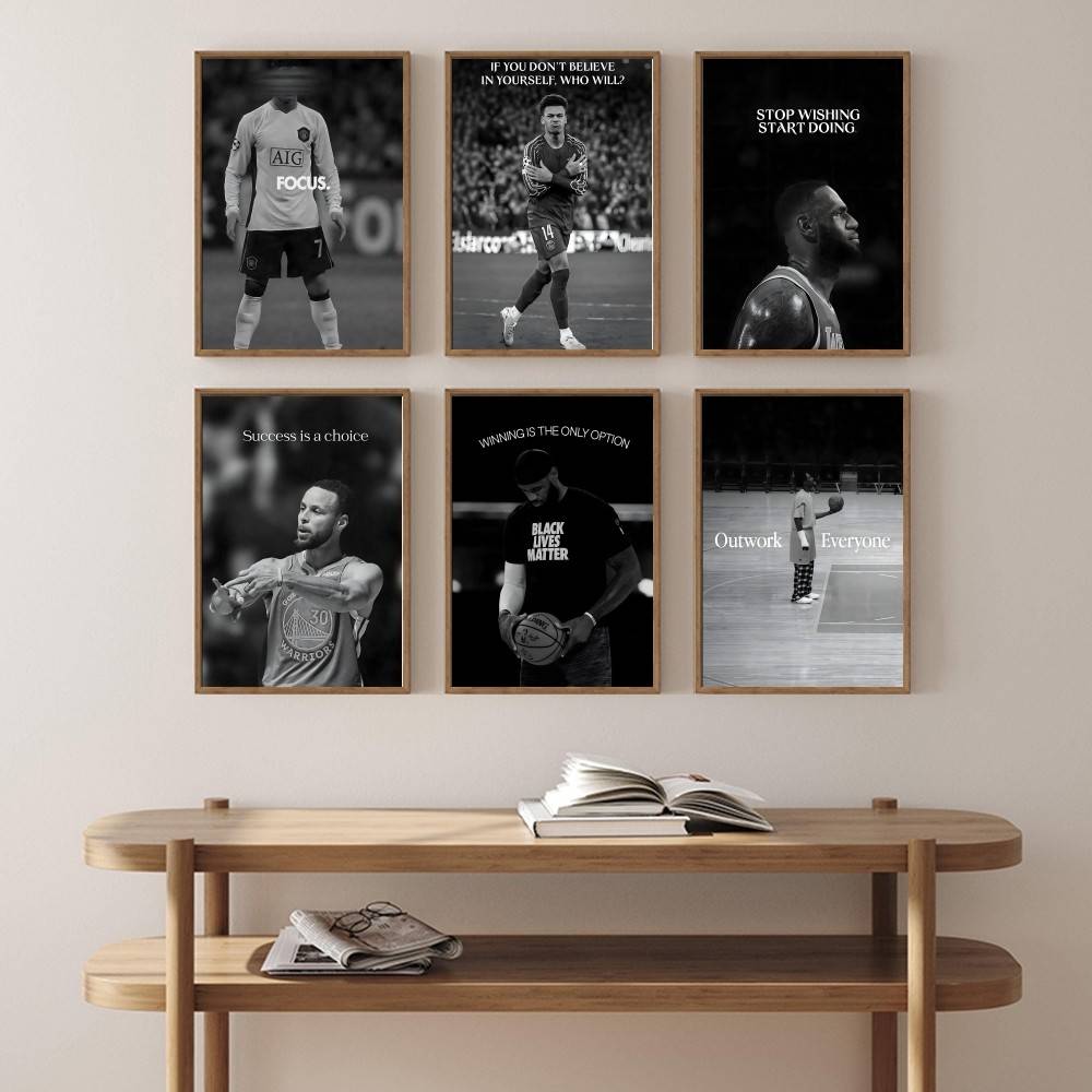 Black and White Sports Wall Ar - đánh giá và giá Sports Equipment Poster