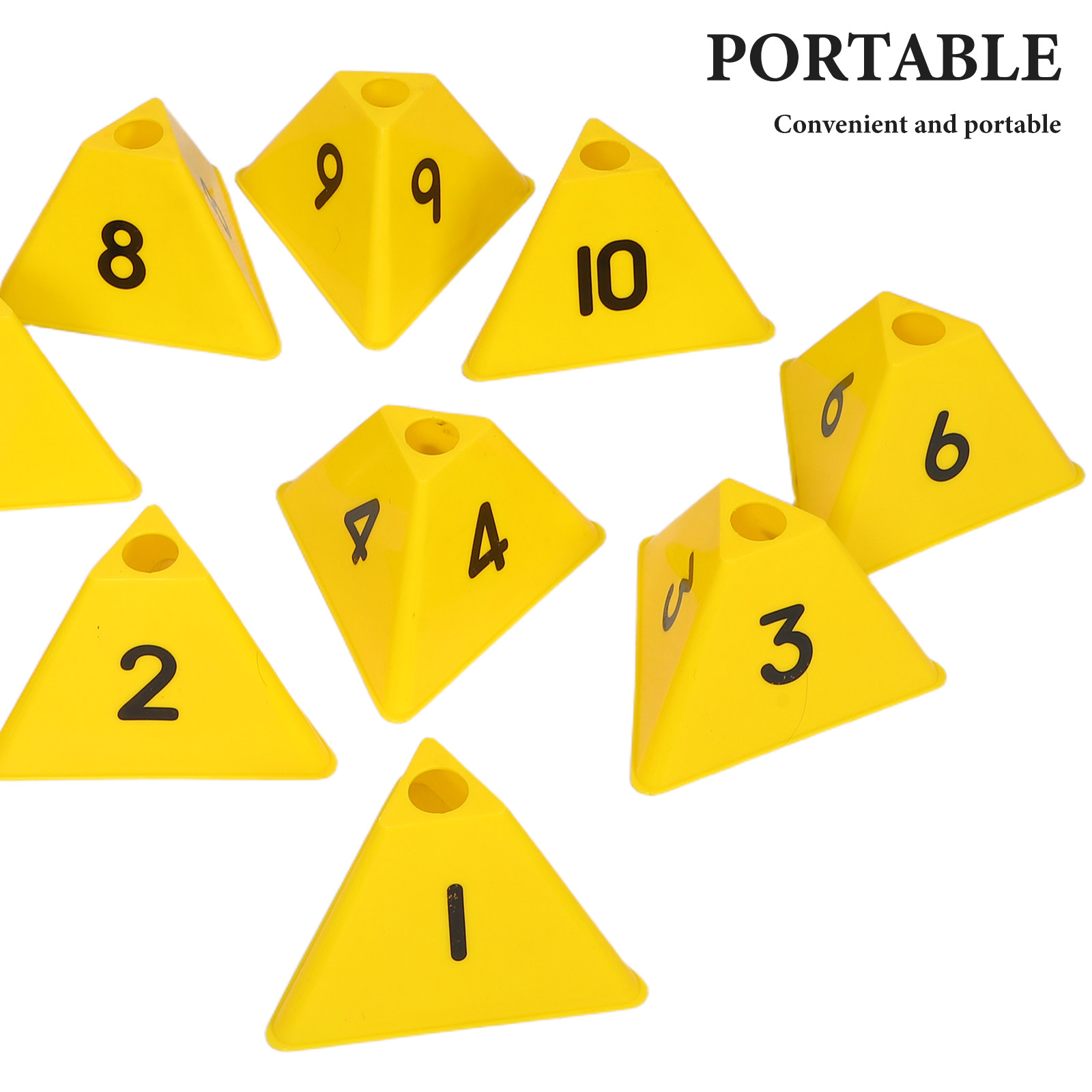 10Pcs Football Training Marker - đánh giá và giá Sports Equipment Football